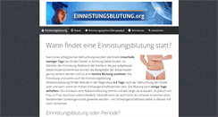 Desktop Screenshot of einnistungsblutung.org